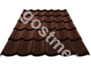 С20 0,5x1100x2000 RAL 8017 шоколадно-коричневый С20 0,5x1100x2000 RAL 8017 шоколадно-коричневый