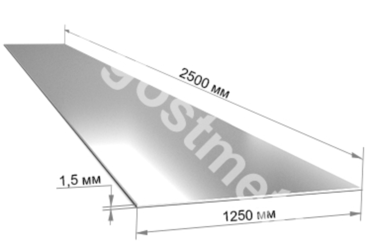 ���� 304 1,5�1250�2500 2� �������