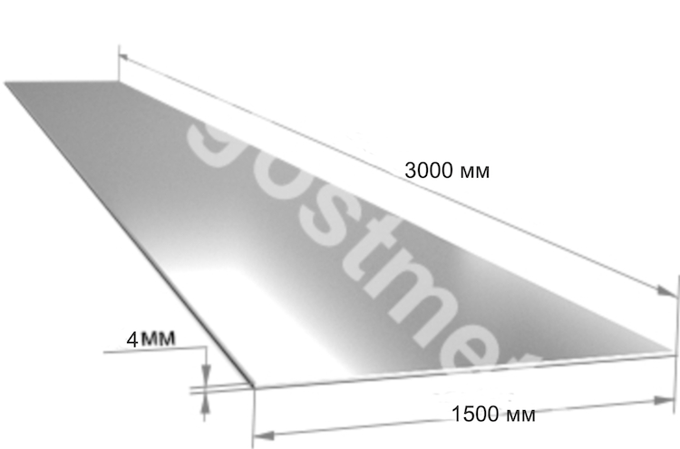 ���� 304 4,0�1500�3000 2� �������