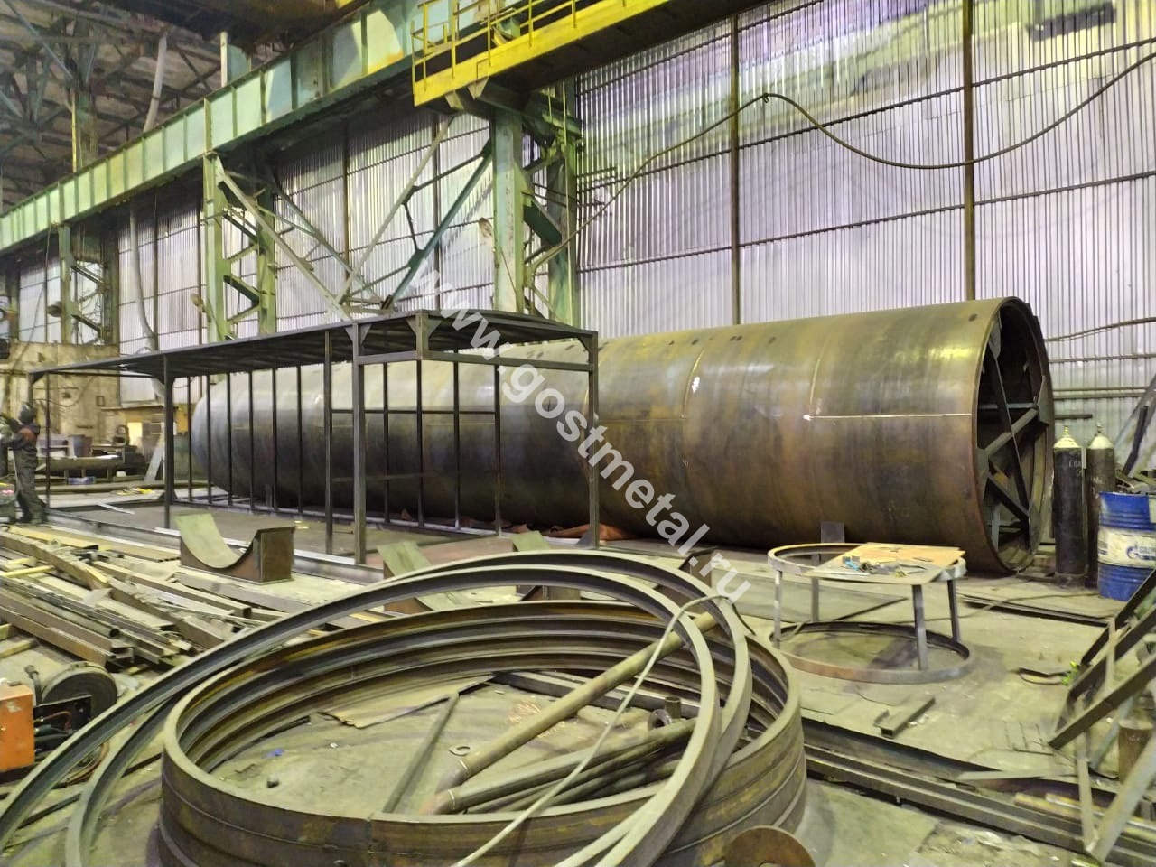 Производство резервуаров РВС 400 в Москве от производителя ГОСТ Металл Производство резервуаров РВС 400 в Москве от производителя ГОСТ Металл